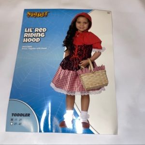 red riding hood toddler costume
